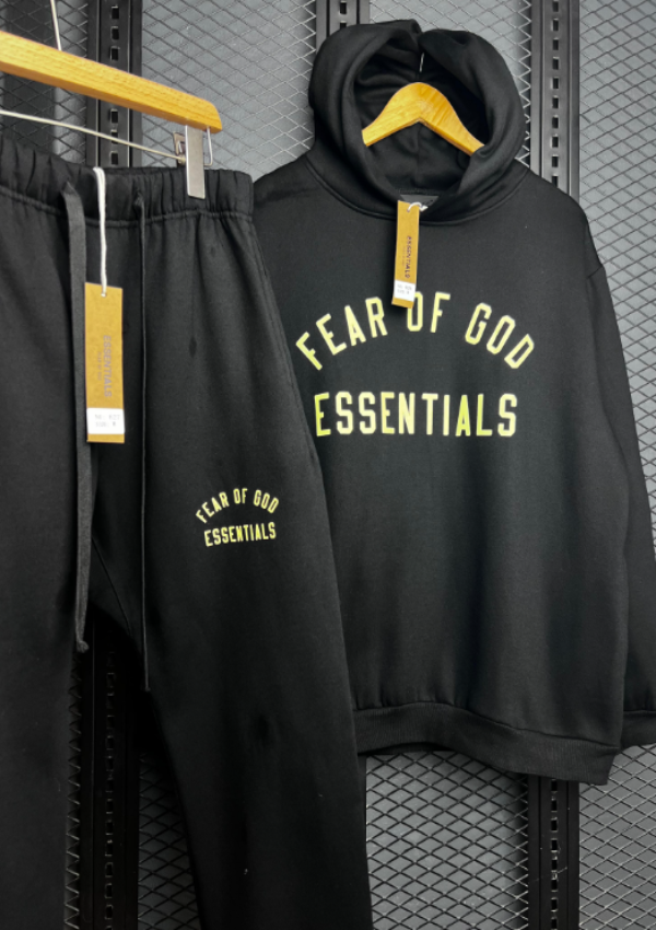 Essentials Fear of God (Large Curved Logo).