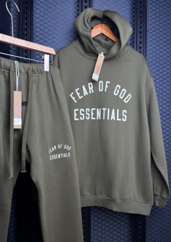 Essentials Fear of God (Large Curved Logo).